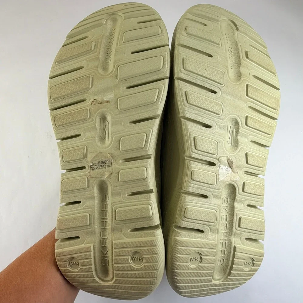 Skechers Arch Fit Go Foam Clog Men 12 Women 14 Sage Green Slip On Comfort Water‎